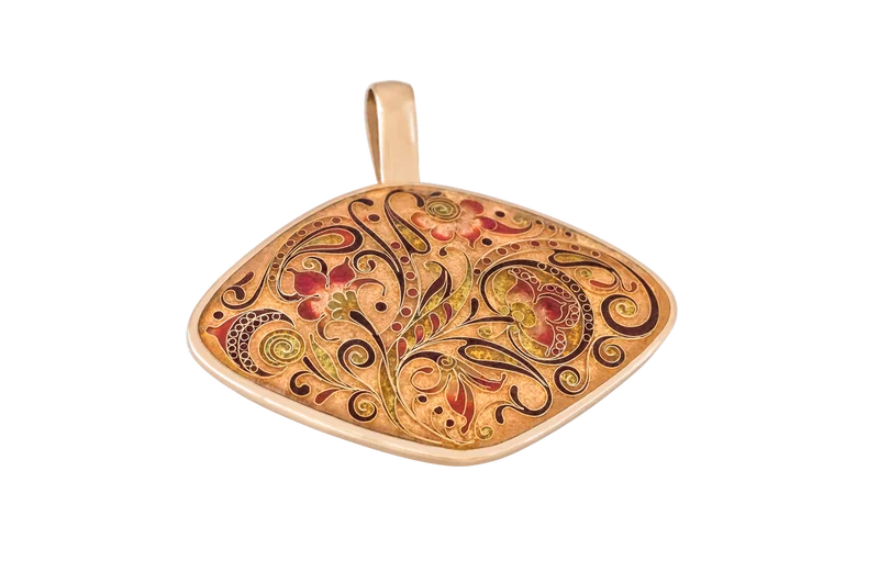 Blue Garden Square Pendant