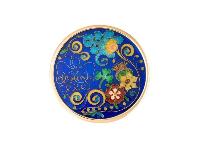 Cobalt Floral Medallion
