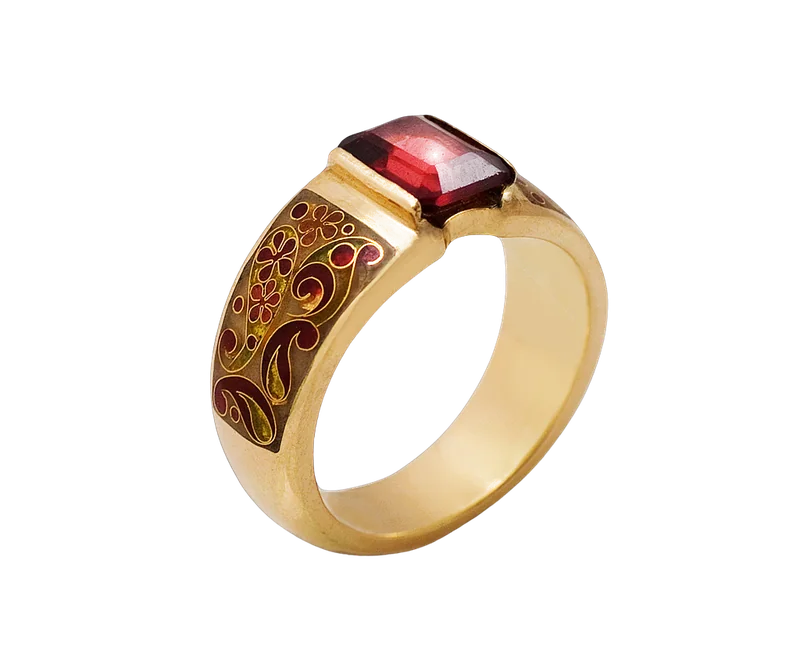 Garnet Signet Ring
